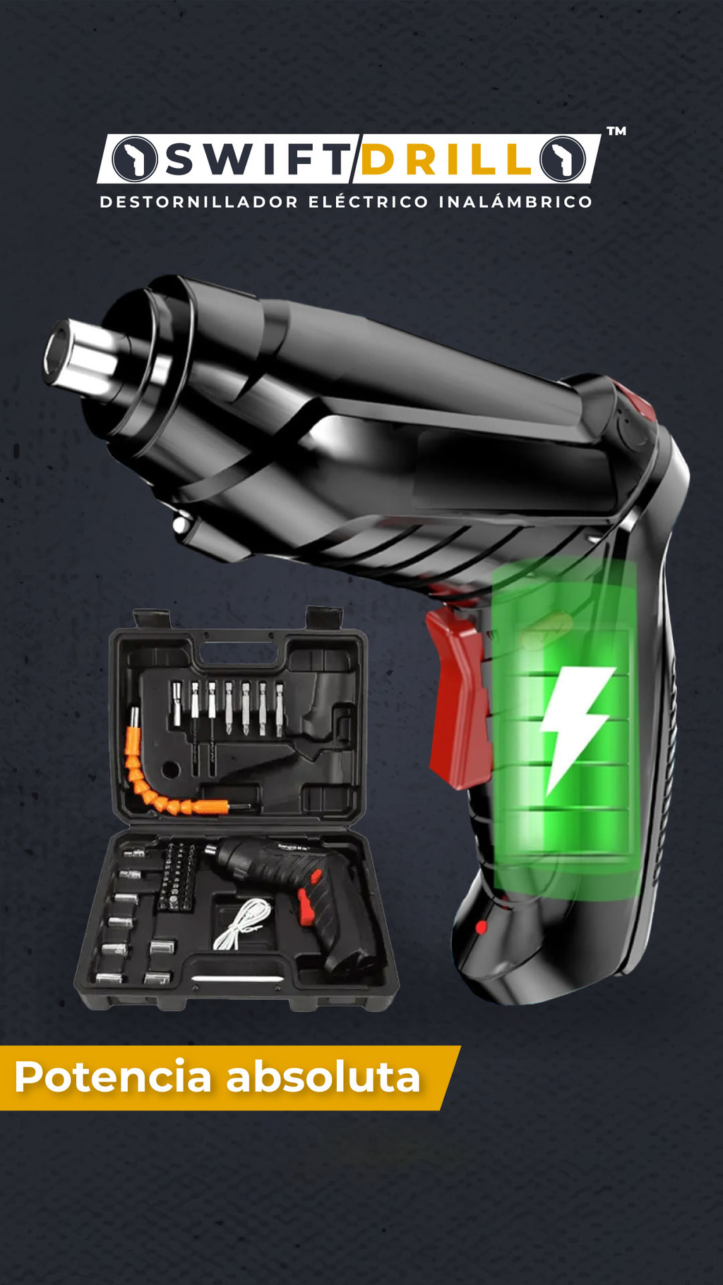 Juego de Destornilladores Eléctricos - Swift Drill.