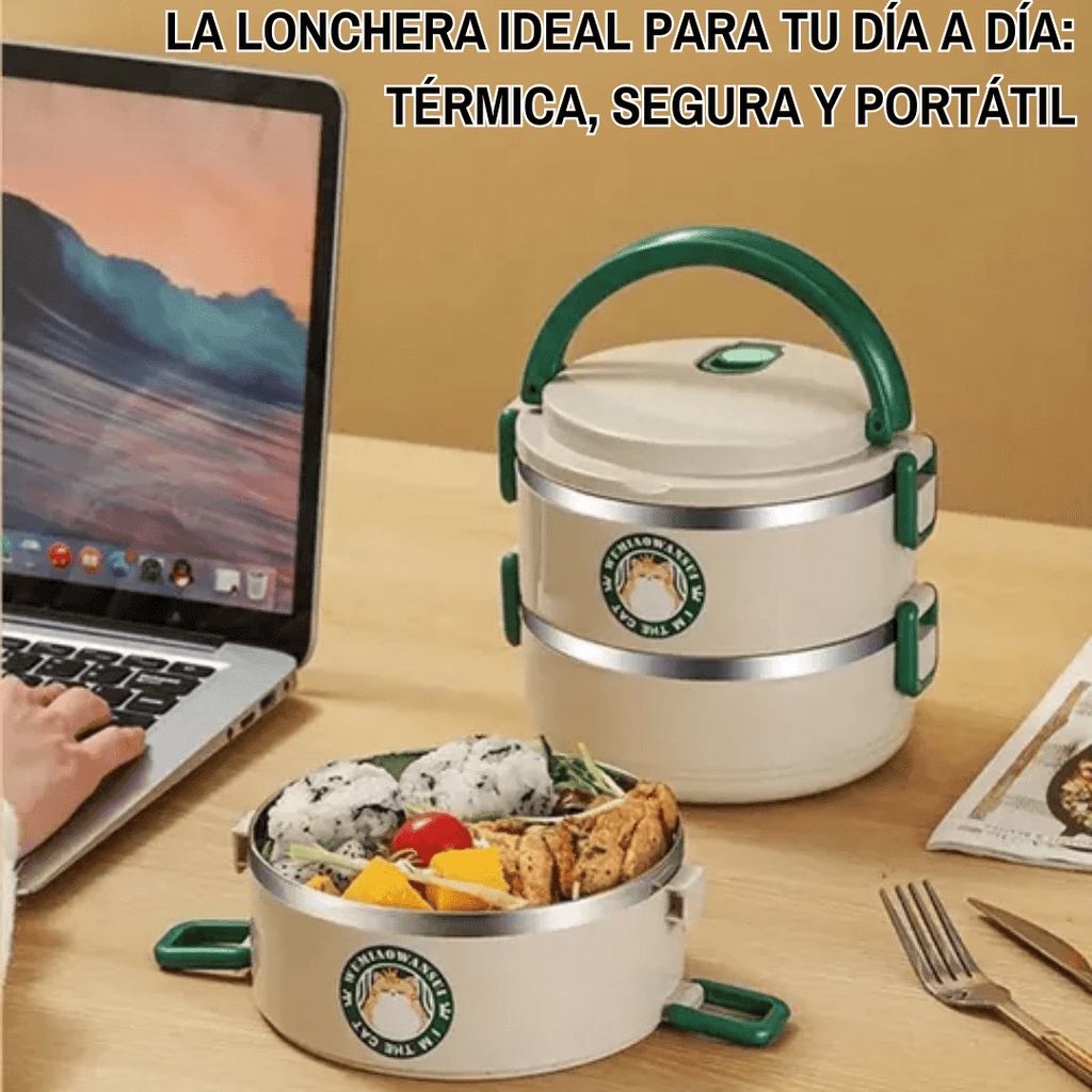 PACK DOBLE: 2 PORTA COMIDAS TÉRMICOS COMIDA CALIENTE & FRESCA + ENVÍO ¡GRATIS!