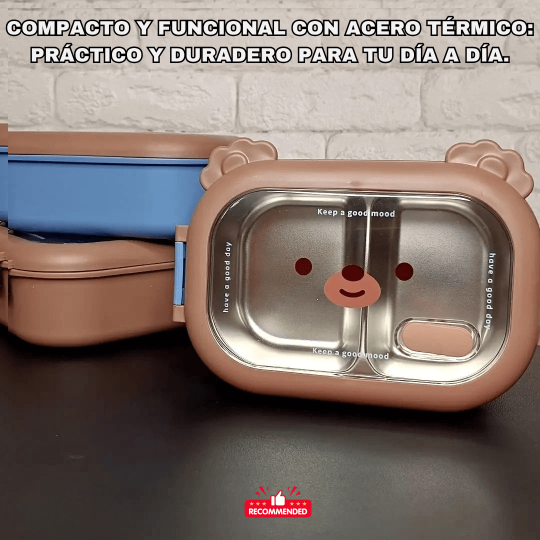 BearLunch™: LUNCHERA TÉRMICA DE ACERO COMIDA CALIENTE Y FRESCA EN CUALQUIER LUGAR