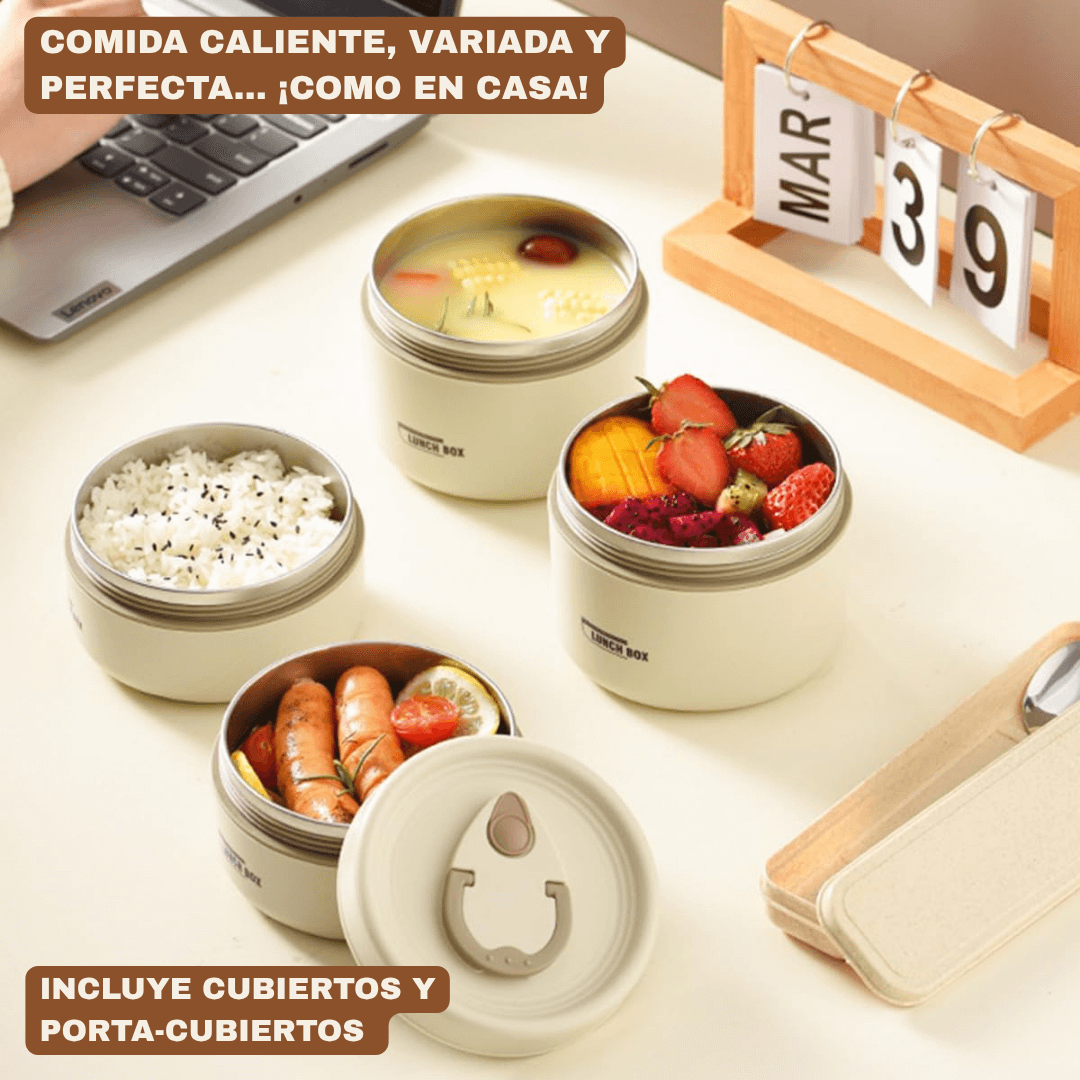PROMO LUNCHBOX®: 4 Loncheras Térmicas + Maleta.