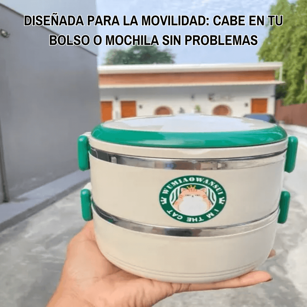 PACK DOBLE: 2 PORTA COMIDAS TÉRMICOS COMIDA CALIENTE & FRESCA + ENVÍO ¡GRATIS!