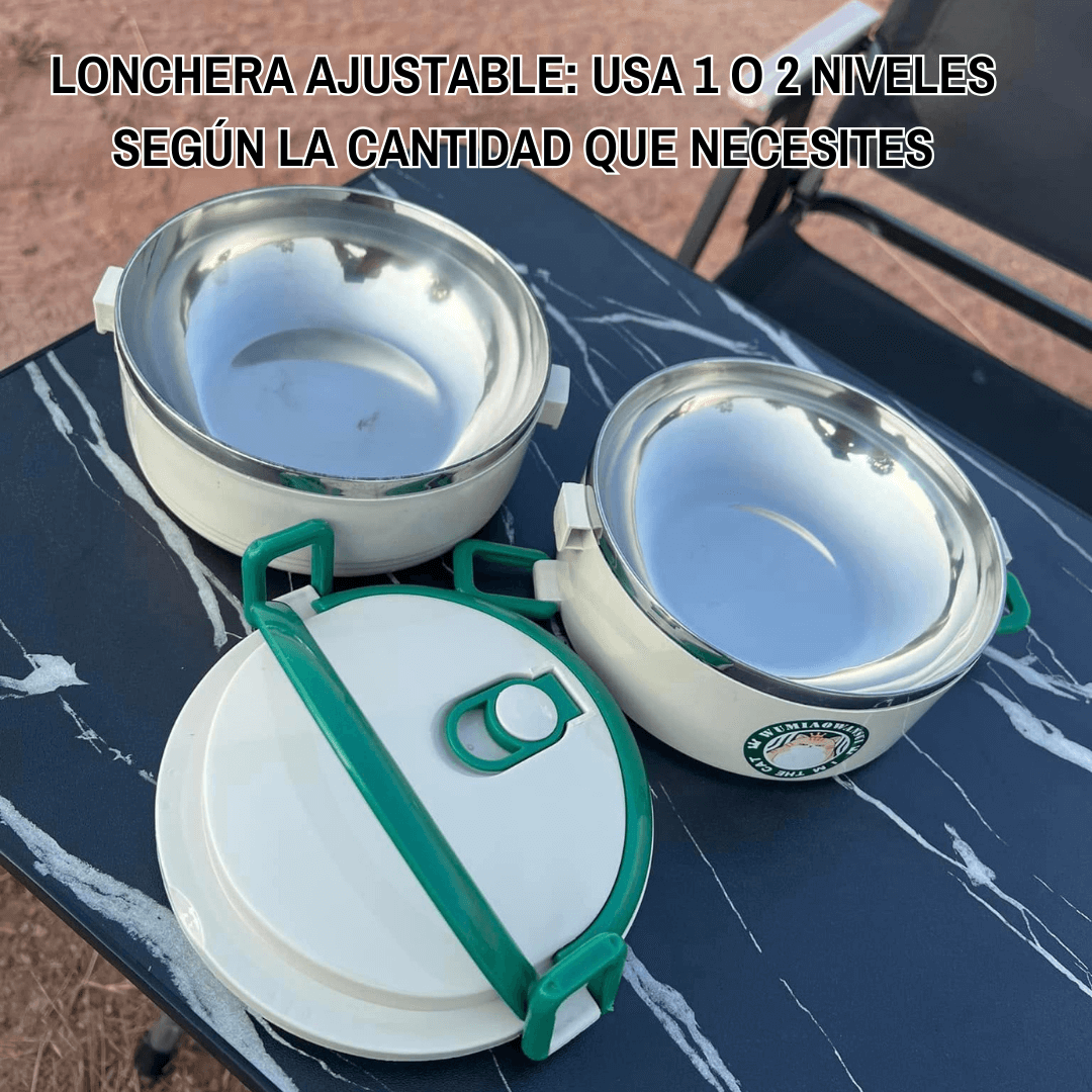PACK DOBLE: 2 PORTA COMIDAS TÉRMICOS COMIDA CALIENTE & FRESCA + ENVÍO ¡GRATIS!