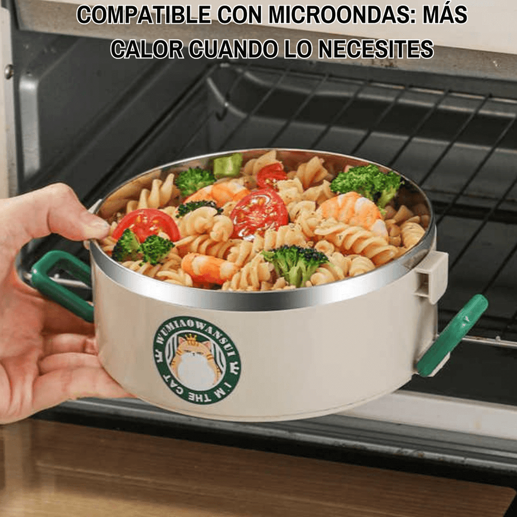 PACK DOBLE: 2 PORTA COMIDAS TÉRMICOS COMIDA CALIENTE & FRESCA + ENVÍO ¡GRATIS!