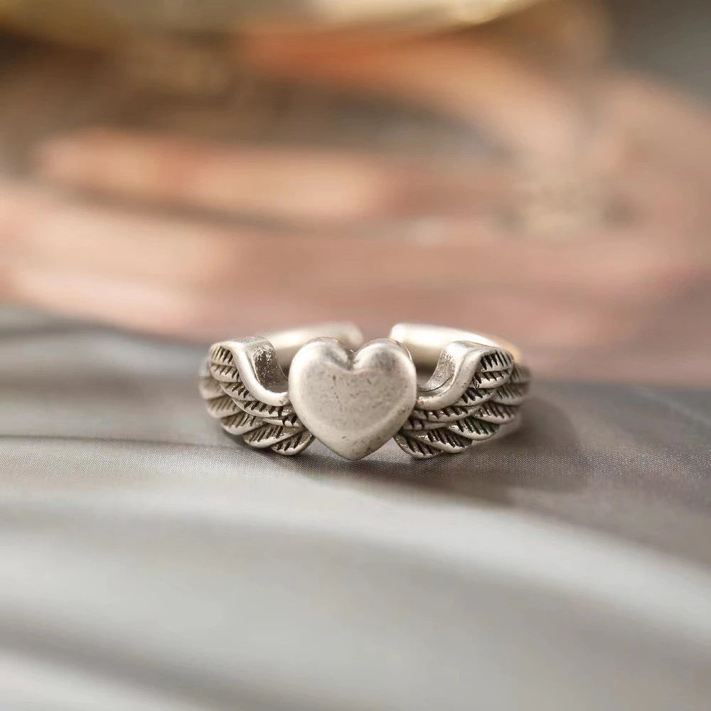 PROMO🪽ANILLO CORAZÓN ALADO. 🪽
