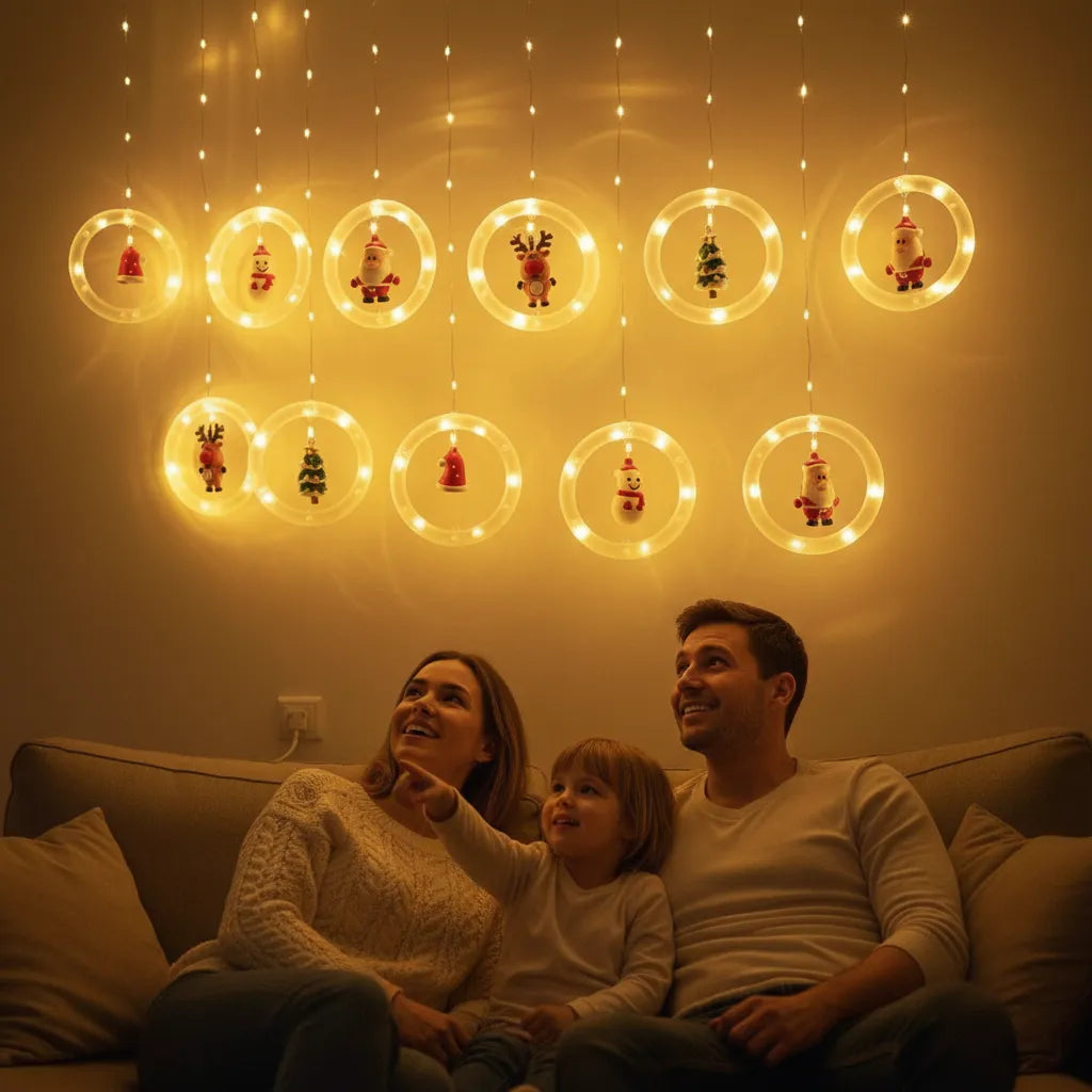 ✨CASCADA DE AROS LED NAVIDAD.✨