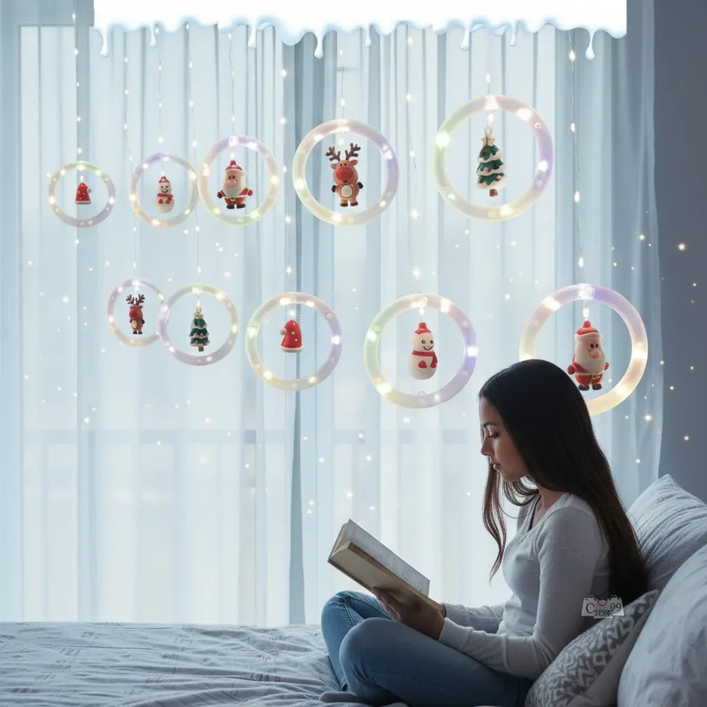 ✨CASCADA DE AROS LED NAVIDAD.✨