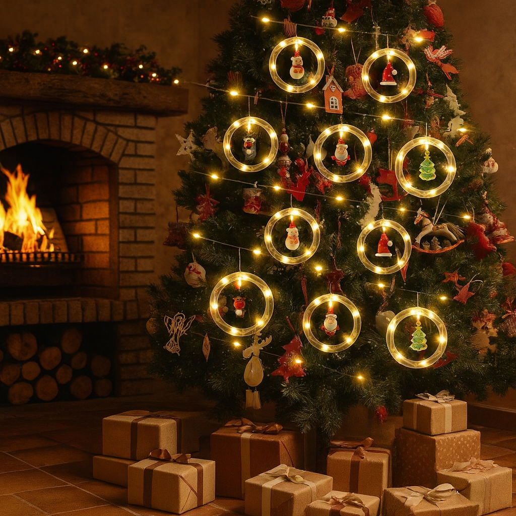 ✨CASCADA DE AROS LED NAVIDAD.✨