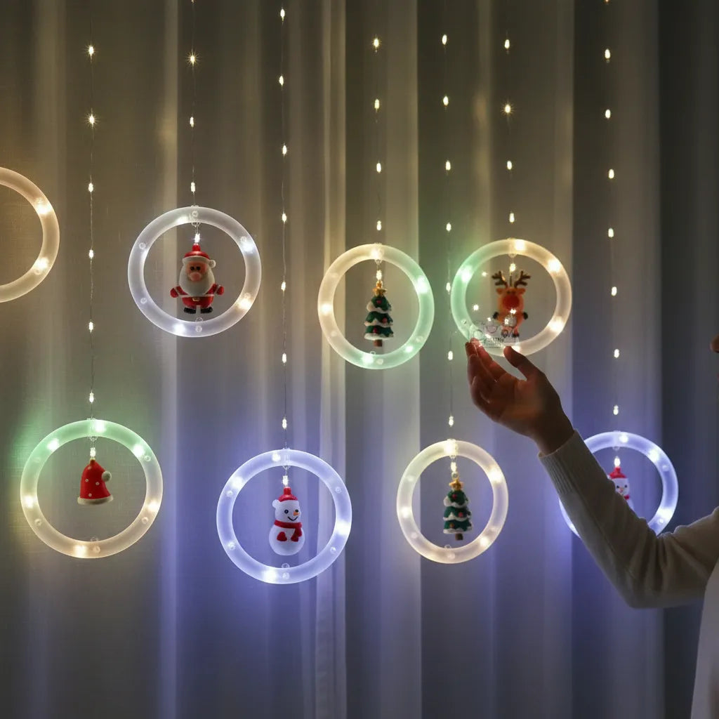 ✨CASCADA DE AROS LED NAVIDAD.✨