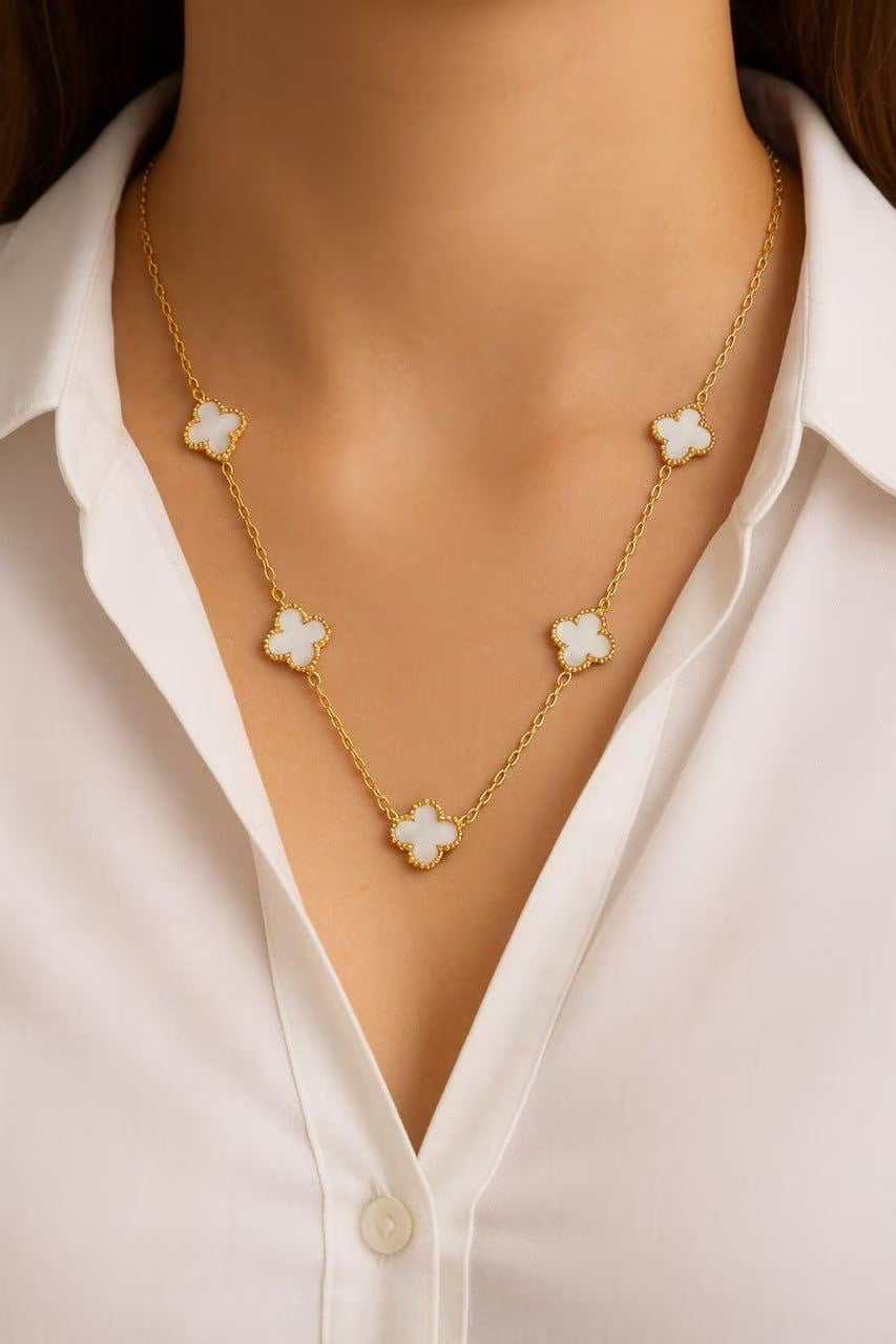 🍀COLLAR Y PULSERA VAN CLEEF + CAJA REGALO.🍀