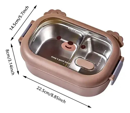 BearLunch™: LUNCHERA TÉRMICA DE ACERO COMIDA CALIENTE Y FRESCA EN CUALQUIER LUGAR