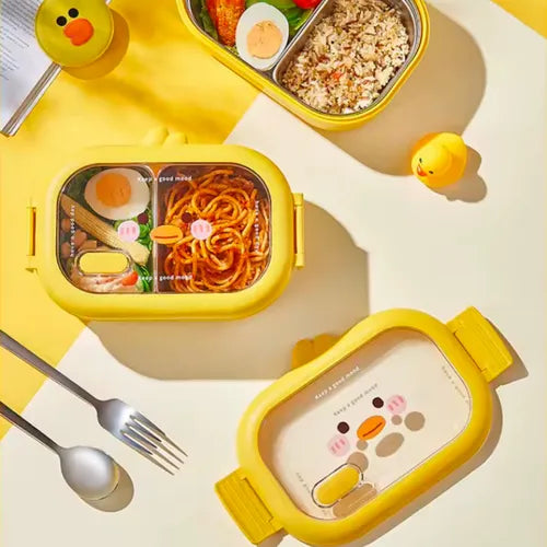 DuckLunch™: LUNCHERA TÉRMICA DE ACERO COMIDA CALIENTE Y FRESCA EN CUALQUIER LUGAR