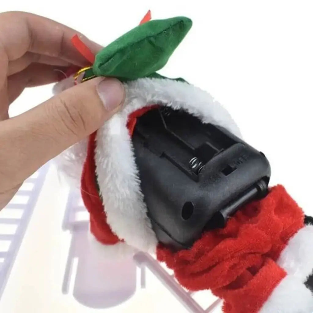 Papai Noel Sobe Escada Musical Decoração de Natal