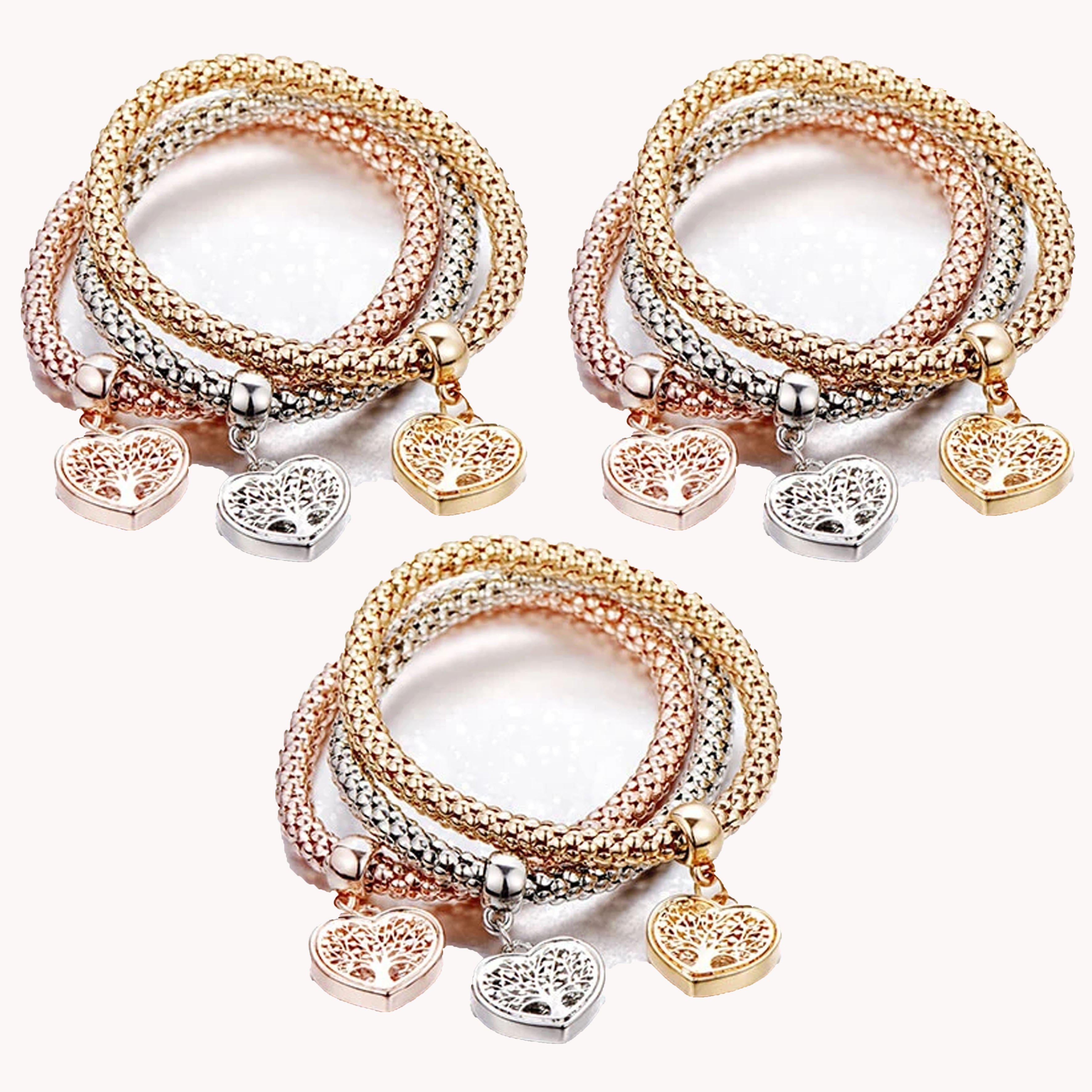 💖 PULSERA CORAZÓN ARBOL DE LA VIDA.💖