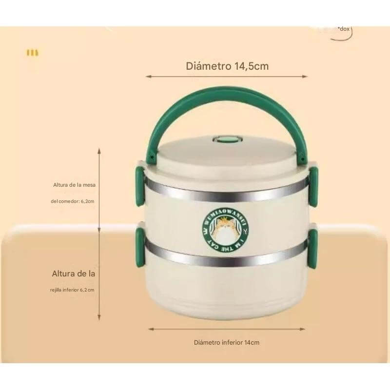 PACK DOBLE: 2 PORTA COMIDAS TÉRMICOS COMIDA CALIENTE & FRESCA + ENVÍO ¡GRATIS!